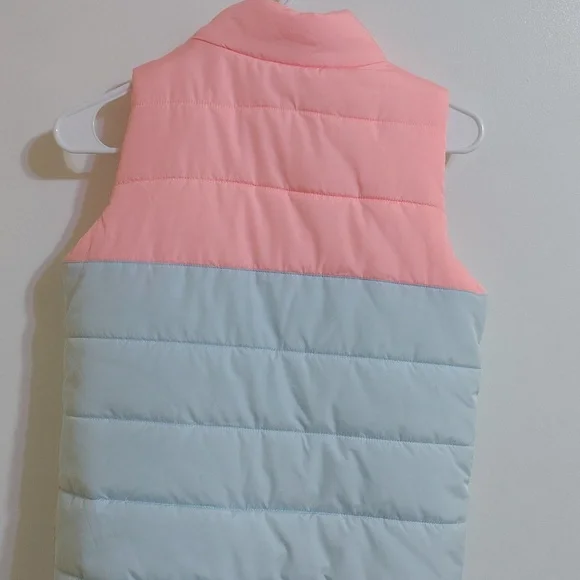 Puma Coral and Light Blue Puffer Vest - Picture 3 of 4